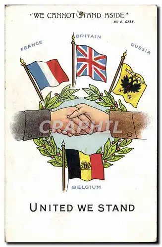 Cartes postales Militaria Drapeaux