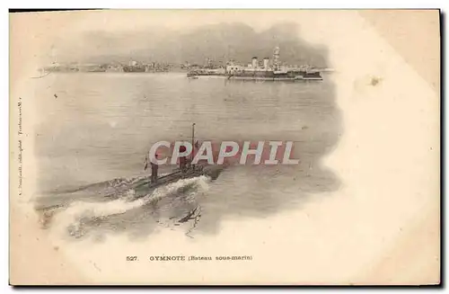 Cartes postales Bateau Gymnote Bateau sous amrin