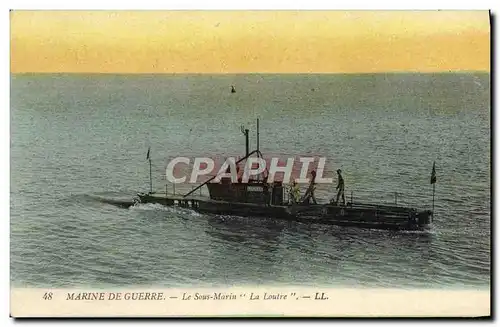 Cartes postales Bateau Le sous marin La Loutre