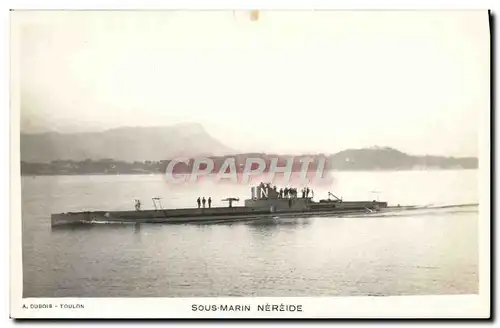 Cartes postales Bateau Sous marin Nereide