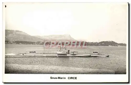 Cartes postales Bateau Sous marin Circe
