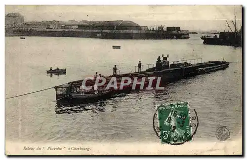 Cartes postales Bateau Retour du Pluviose a Cherbourg