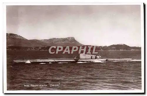 Cartes postales Bateau Sous marin Orion