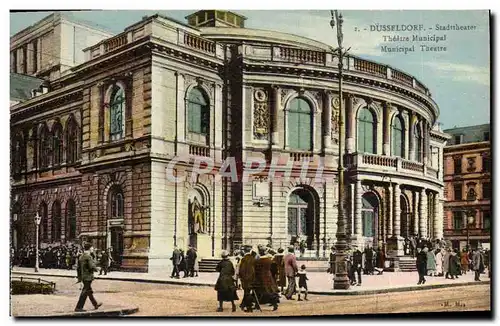 Cartes postales Theatre Dusseldorf Theatre municipal