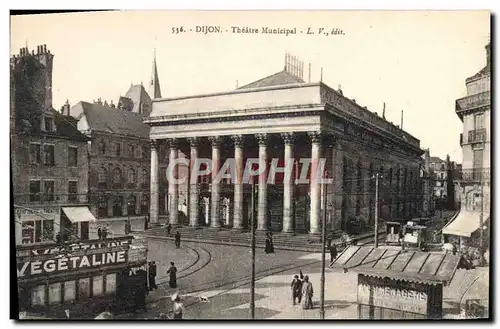 Ansichtskarte AK Theatre municipal Dijon Publicite Vegetaline