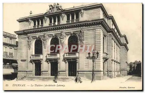 Cartes postales Theatre architecte Loison Epernay