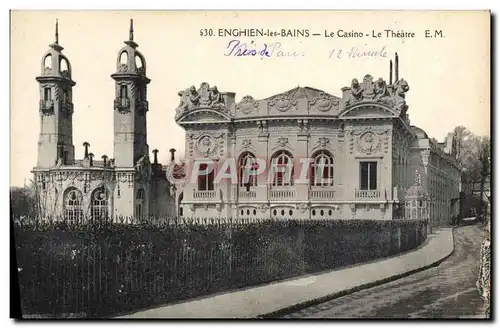 Cartes postales Enghien les Bains Le casino Le Theatre