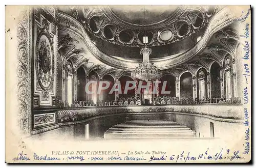 Cartes postales Palais de Fontainebleau La salle du Theatre