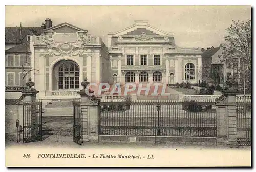 Ansichtskarte AK Fontainebleau Le Theatre municipal