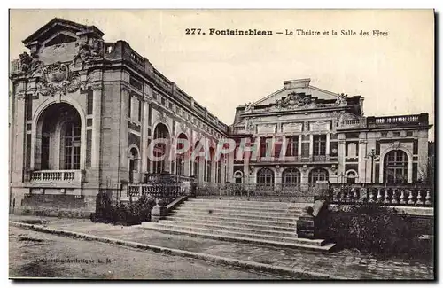 Ansichtskarte AK Fontainebleau Le Theatre