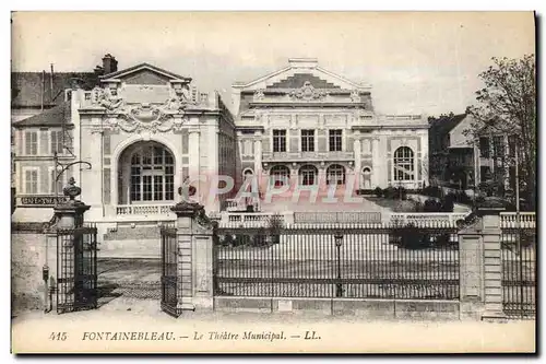 Cartes postales Fontainebleau Le Theatre municipal