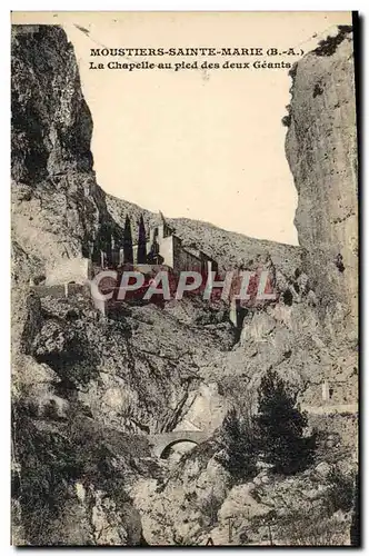 Cartes postales Moustiers Sainte Marie La Chapelle Au Pied Des Deux Geants