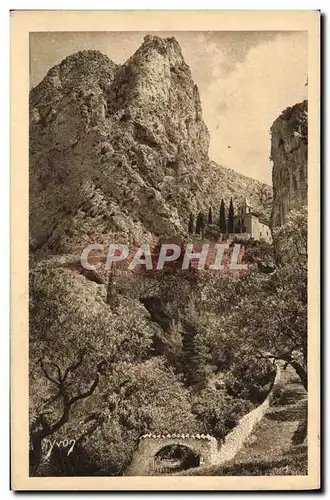 Cartes postales Moustiers Sainte Marie Et La Chapelle De Beauvoir Fondee Par Charlemagne