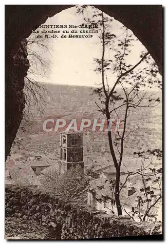 Cartes postales Moustiers Sainte Marie Le Clocher Vu Du Chemin De ND de Beauvoir