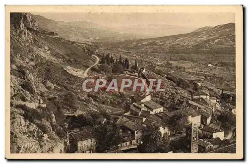Cartes postales Moustiers Sainte Marie Panorama Sur La Vallee