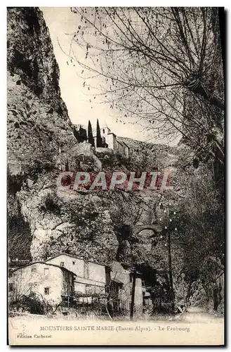 Cartes postales Mounstiers Sainte Marie Le Faubourg