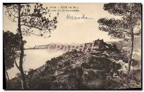 Cartes postales Eze Route De La Corniche