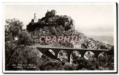 Cartes postales moderne Eze Sur Mer Le Viaduc Et Le Village