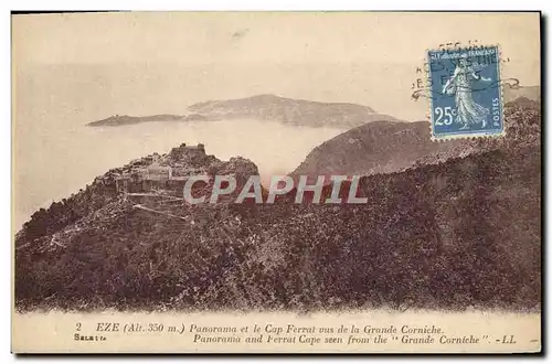 Ansichtskarte AK Eze Panorama Et Le Cap Ferrat Vus De La Grande Corniche