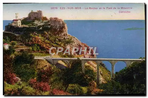 Ansichtskarte AK Eze Sur Mer Le Rocher Et Le Pont De La Moyenne Corniche