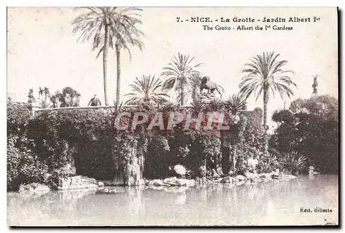 Cartes postales Nice La Grotte Jardin Albert 1er