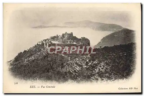 Cartes postales Eze Vue Generale