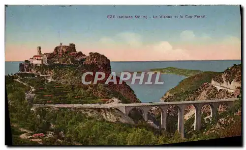 Cartes postales Eze Le Viaduc Et Le Cap Ferrat