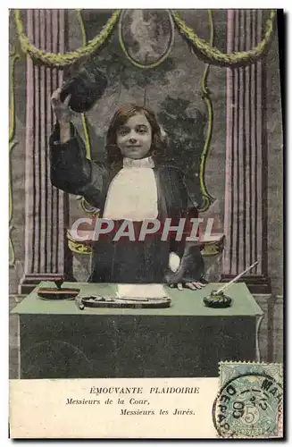 Cartes postales Justice Fantaisie Avocat Juge Enfants