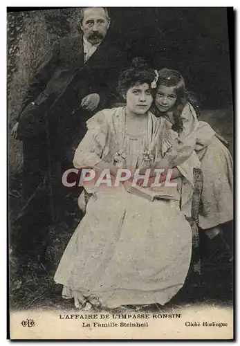 Cartes postales Justice L&#39affaire de l&#39impasse Ronsin La famille Steinheil