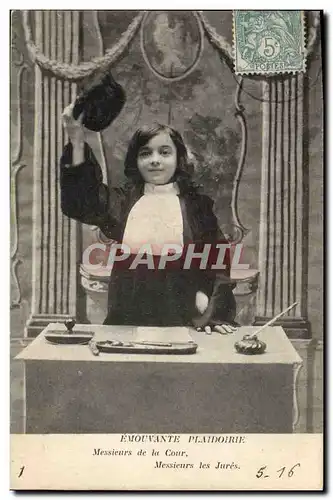 Cartes postales Justice Fantaisie Avocat Juge Enfant