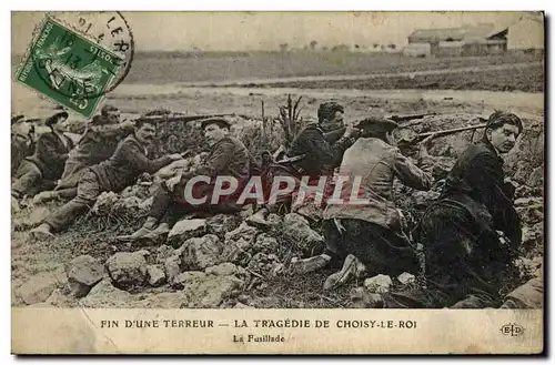 Cartes postales Justice Fin d&#39une terreur La tragedie de Choisy le Roi La fusillade