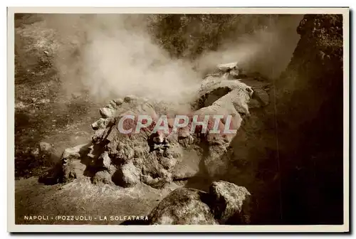 Ansichtskarte AK Volcan Napoli Pozzuoli La solfatara