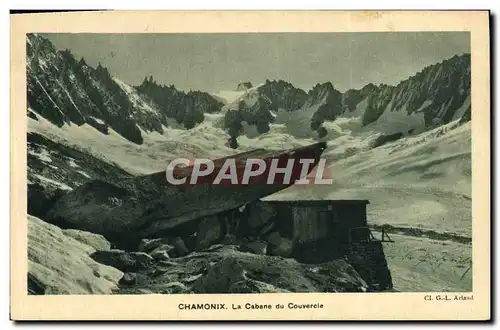 Cartes postales Alpinisme Chamonix la cabane du couvercle
