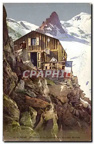 Cartes postales Alpinisme Chamonix Cabane des Grands Mulets
