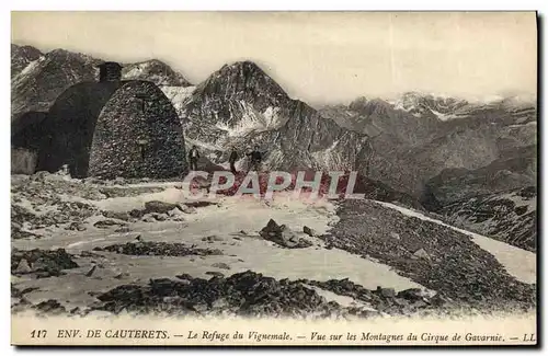 Cartes postales Alpinisme Env de Cauterets Le refuge de Vignemale Vue sur les montagnes du cirque de Gavarnie