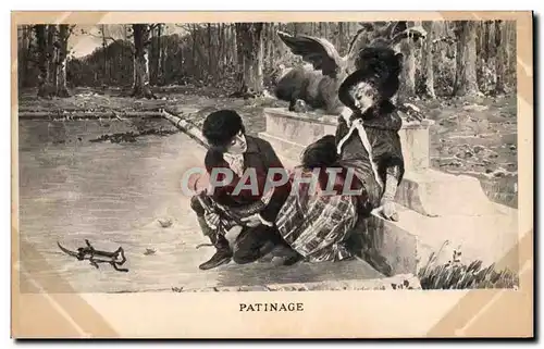 Cartes postales Sports d&#39hiver Patinage Femme