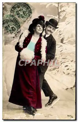 Cartes postales Sports d&#39hiver Patinage Femme