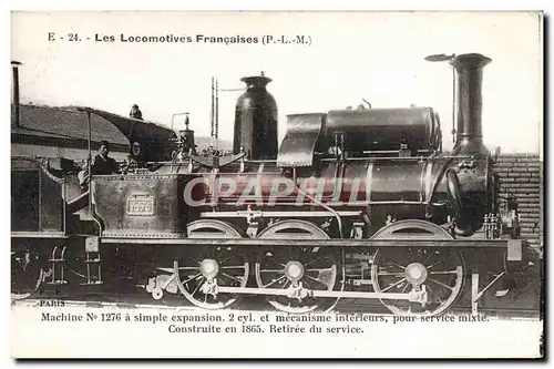 Ansichtskarte AK Train Locomotive Machine 1276