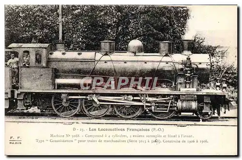 Ansichtskarte AK Train Locomotive Machine 5068 Type Consolidation