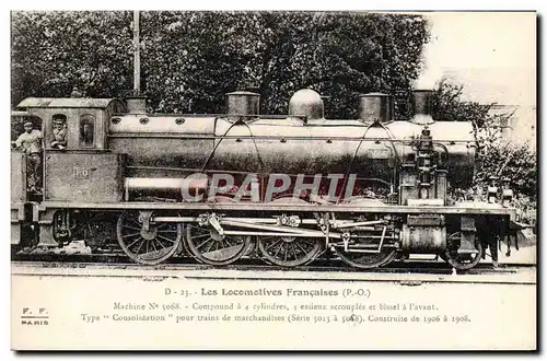 Cartes postales Train Locomotive Machine 5068 Type Consolidation