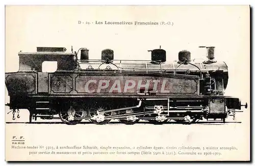 Ansichtskarte AK Train Locomotive Machine Tender 5503 a surchauffeur Schmidt