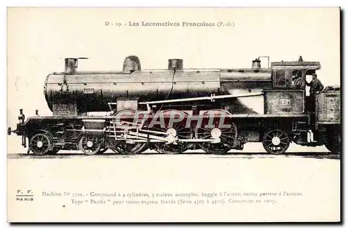 Ansichtskarte AK Train Locomotive Machine 4501