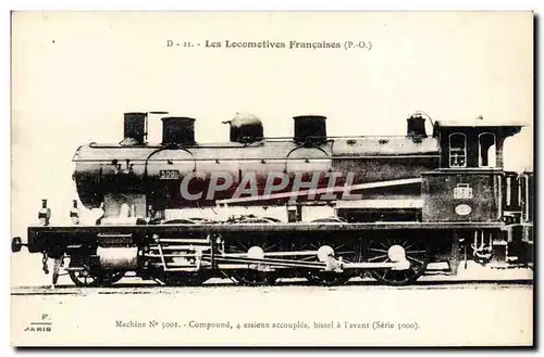 Ansichtskarte AK Train Locomotive Machine 5001