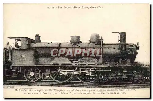 Cartes postales Train Locomotive Machine 2601