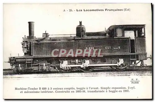 Ansichtskarte AK Train Locomotive Machine Tender B 699