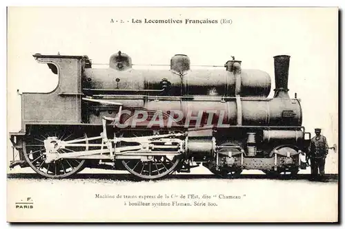 Ansichtskarte AK Train Locomotive Machine de trains express de la Cie de l&#39Est dite Chameau