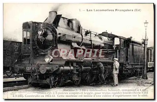 Cartes postales Train Locomotive Machine 3 240