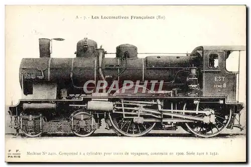 Ansichtskarte AK Train Locomotive Machine 2411