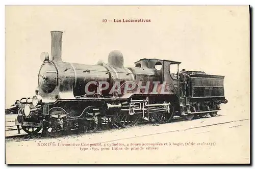 Cartes postales Train Locomotive Compound