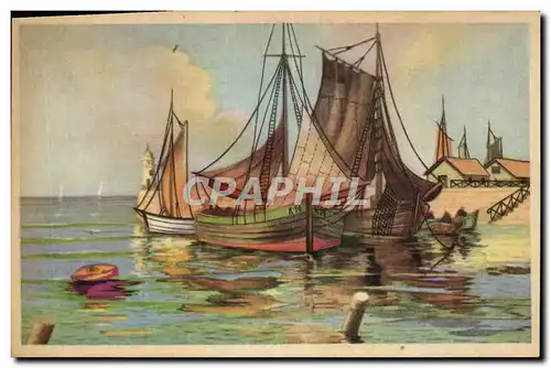 Cartes postales Bateau Voilier Peche